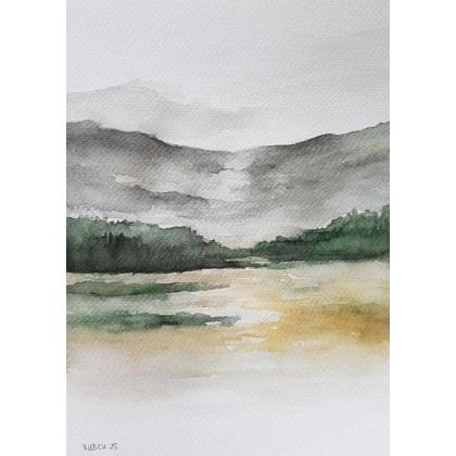 Paulina Lebida - obrazy akwarela - Pejzaż -  akwarela formatu 24/18 cm foto #1