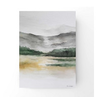 Pejzaż -  akwarela formatu 24/18 cm