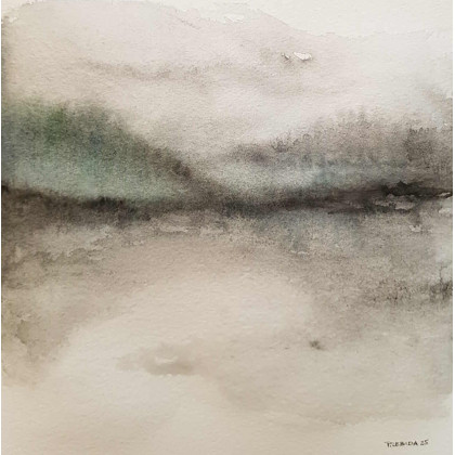Paulina Lebida - obrazy akwarela - Pejzaż -  akwarela formatu 20/20 cm foto #1