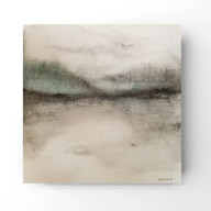 Pejzaż -  akwarela formatu 20/20 cm