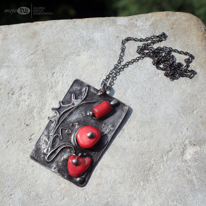 Moje MW - wisiory - Koral-Love 03 foto #2