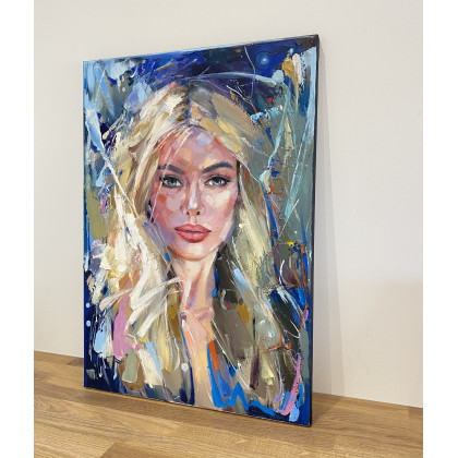 Jolanta Strzelczyk - obrazy olejne - SMUTNE OCZY foto #1