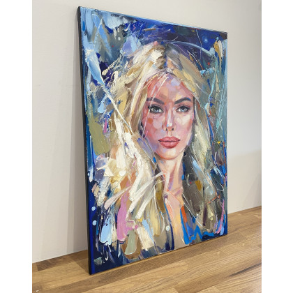 Jolanta Strzelczyk - obrazy olejne - SMUTNE OCZY foto #2