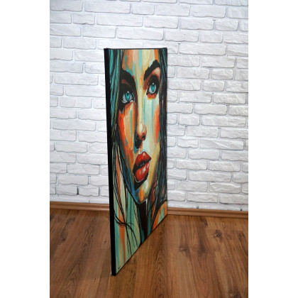 Rafal Stach - olej + akryl - Ocean w jej oczach 80x100 foto #3