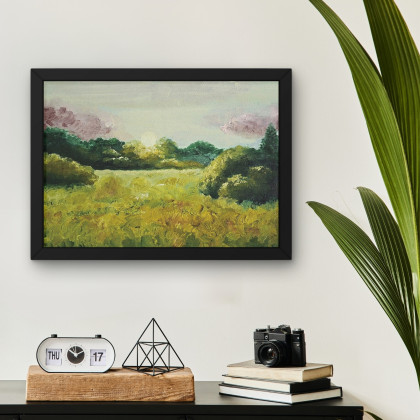 Iga Płachta - plakaty - Dekoracyjny plakat z pejzażem o wymiarach 42 x 29,7 cm. foto #2