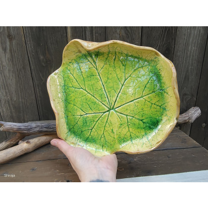 Shiraja - inne - Ceramiczna patera, liść ( c160) foto #4