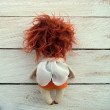 Lala - ŻUCZEK, dekoracja tekstylna, OOAK, pocket doll