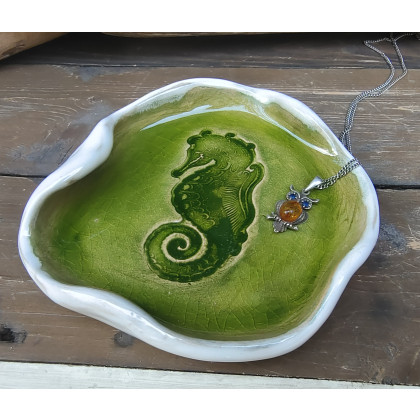 Shiraja - inne - Ceramiczna podstawka konik morski (c855) foto #2