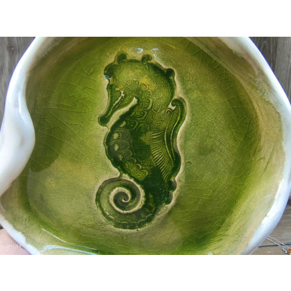 Shiraja - inne - Ceramiczna podstawka konik morski (c855) foto #4