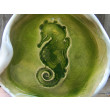 Ceramiczna podstawka konik morski (c855)