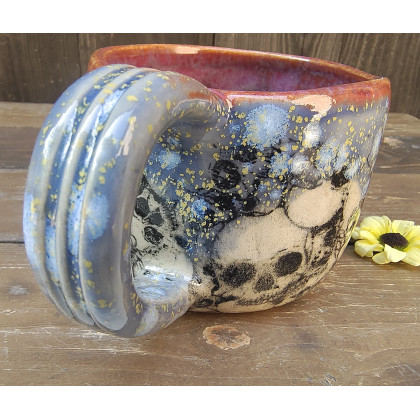 Shiraja - naczynia - Kubek ceramiczny czaszki ( c847) foto #2