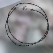 Naszyjnik Minimalistyczny Koraliki Czarne