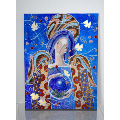 4mara - wydruki na płótnie - Bajka na dobranoc o złotych motylach – Giclee foto #2
