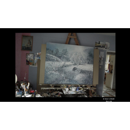 Eryk Maler - obrazy olejne - Zima - Wschód Słońca, 150x200 cm, 2025 foto #2