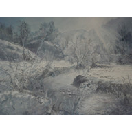 Zima - Wschód Słońca, 150x200 cm, 2025