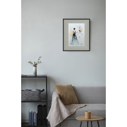 Joanna Tomczyk - obrazy akwarela - Wobjęciach światla, Akwarela 24x32 cm foto #3