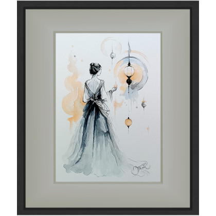 Joanna Tomczyk - obrazy akwarela - Wobjęciach światla, Akwarela 24x32 cm foto #4