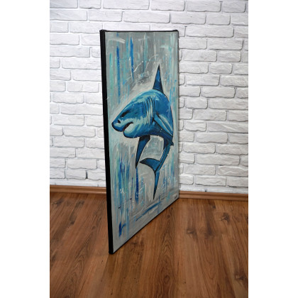 Rafal Stach - obrazy akryl - Shark 80x100 foto #2