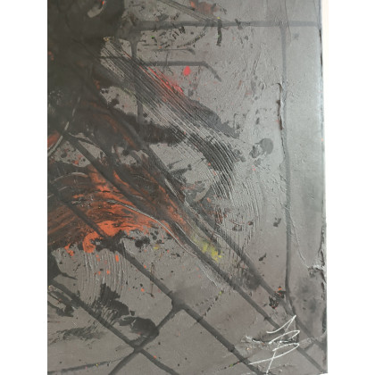 Joanna Bilska - obrazy akryl - In My Darkest Moments 80x80 Abstrakcja foto #2