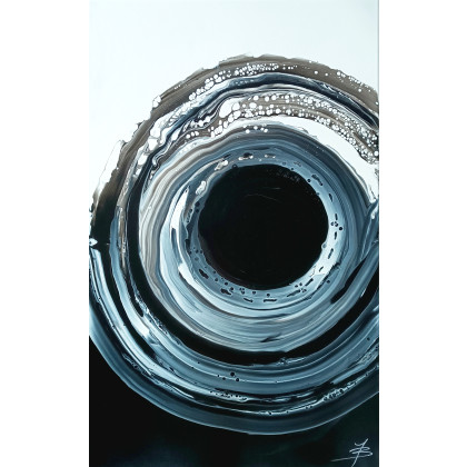 Joanna Bilska - obrazy akryl - THE LOOP 50x80 abstrakcja obraz foto #1