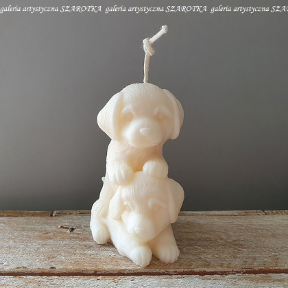 PIESKI świeca z wosku sojowego, szarotka, lampy, świeczniki