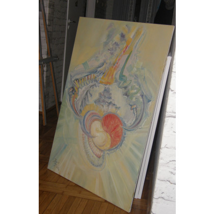 Eryk Maler - obrazy olejne - Embrion, 80x120, 2025 foto #3