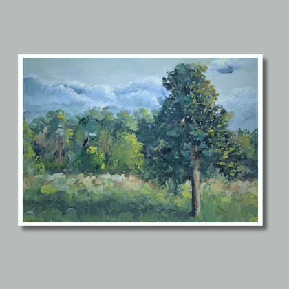 Dekoracyjny plakat Na polach o wymiarach 29,7 x 21 cm., Iga Płachta, plakaty