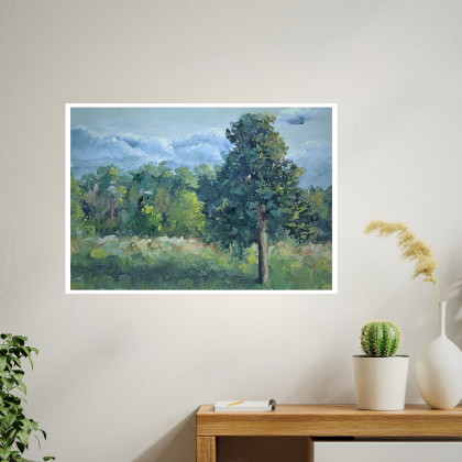 Iga Płachta - plakaty - Dekoracyjny plakat Na polach o wymiarach 29,7 x 21 cm. foto #1