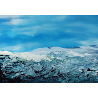 Under an ice-blue sky