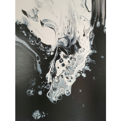 Joanna Bilska - obrazy akryl - DROWNING 50x80 abstrakcja obraz foto #2