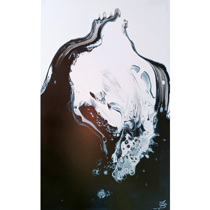 Joanna Bilska - obrazy akryl - DROWNING 50x80 abstrakcja obraz foto #4