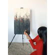 ASHES WITHIN 50x80 abstrakcja obraz