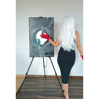 Joanna Bilska - obrazy akryl - BREAKING POINT 50x80 abstrakcja obraz foto #1