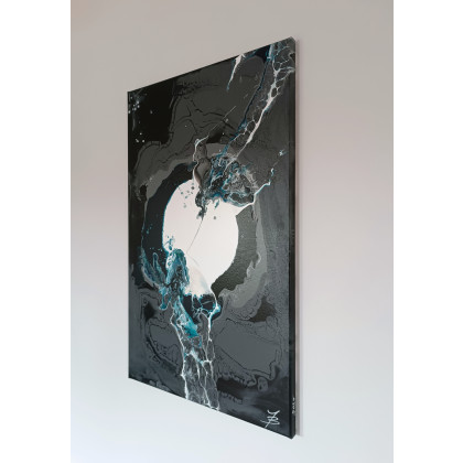 Joanna Bilska - obrazy akryl - BREAKING POINT 50x80 abstrakcja obraz foto #4