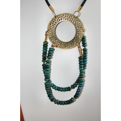 Katarzyna Gątkiewicz - korale,naszyjniki - Naszyjnik z agatu afrykańskiego foto #1