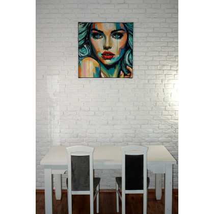 Rafal Stach - olej + akryl - Lorelei 80x80 foto #4