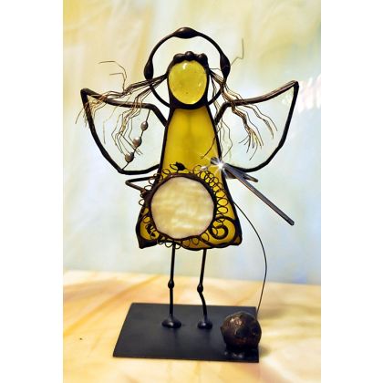 Aleksander Makarski - anioły i aniołki - Aniołek witrażowy szydłkujący foto #1