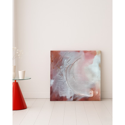 Małgorzata Kąkol - obrazy tech. mieszana - Zamglone zamiary 50x50 cm foto #1