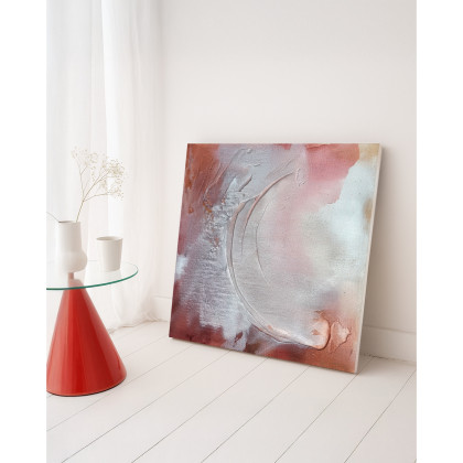 Małgorzata Kąkol - obrazy tech. mieszana - Zamglone zamiary 50x50 cm foto #2