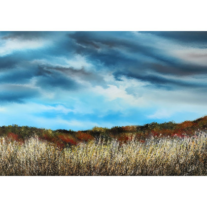 Autumn in the shadow of the clouds, Felix Guenther, obrazy akryl