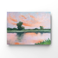Nad wodą  - rysunek pastelami