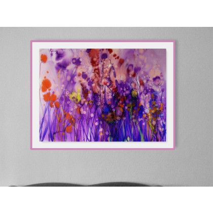 Joanna Magdalena - obrazy akwarela - Emanacje- dążenia 50 cm x 70 cm foto #2