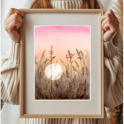 Małgorzata Domańska ART - obrazy akwarela - Akwarela A4.  Łąka foto #1