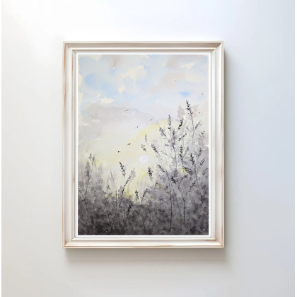 Akwarela A3. Łąka, Małgorzata Domańska ART, obrazy akwarela