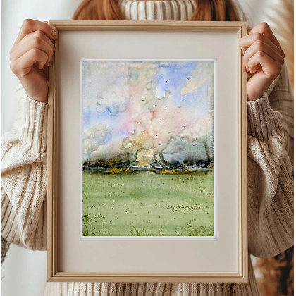 Małgorzata Domańska ART - obrazy akwarela - Akwarela 30x40cm. Pejzaż foto #1