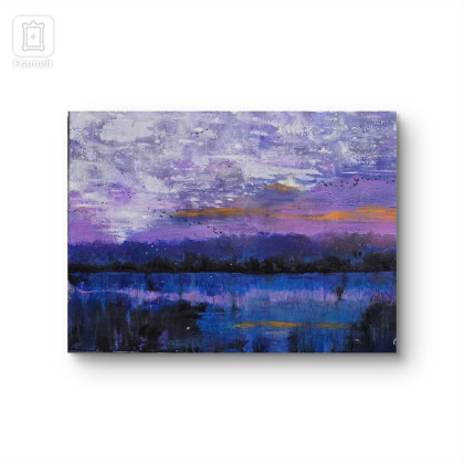Ewa Mościszko - obrazy akryl - Poranek, obraz akrylowy na płótnie 70x50x2 cm foto #1