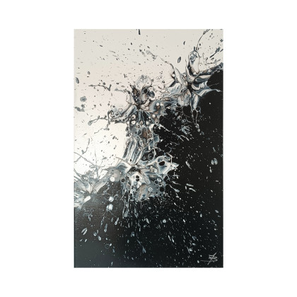 CHAOS 50x80 abstrakcja obraz, Joanna Bilska, obrazy akryl
