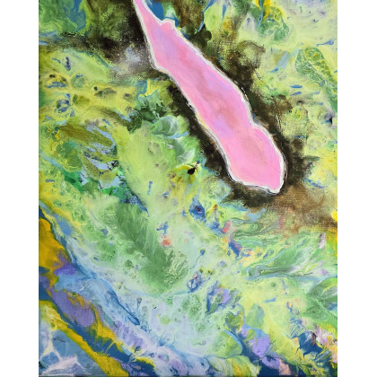 Ewa Mościszko - obrazy akryl - Kompozycja prac na płótnie,  40x50x2 cm foto #1
