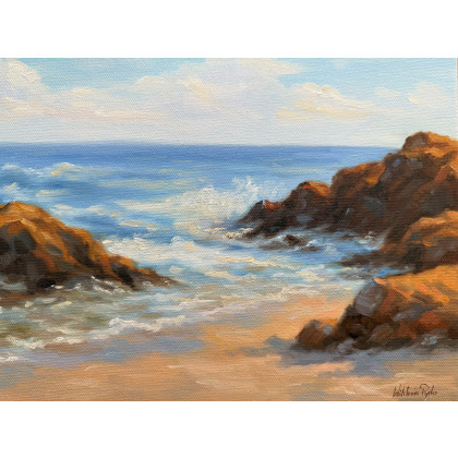 Plaża - Olej na Płótnie, Wiktoria Pydo, obrazy olejne