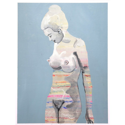 Plażowiczka 5/2025, Paweł Dąbrowski, obrazy olejne